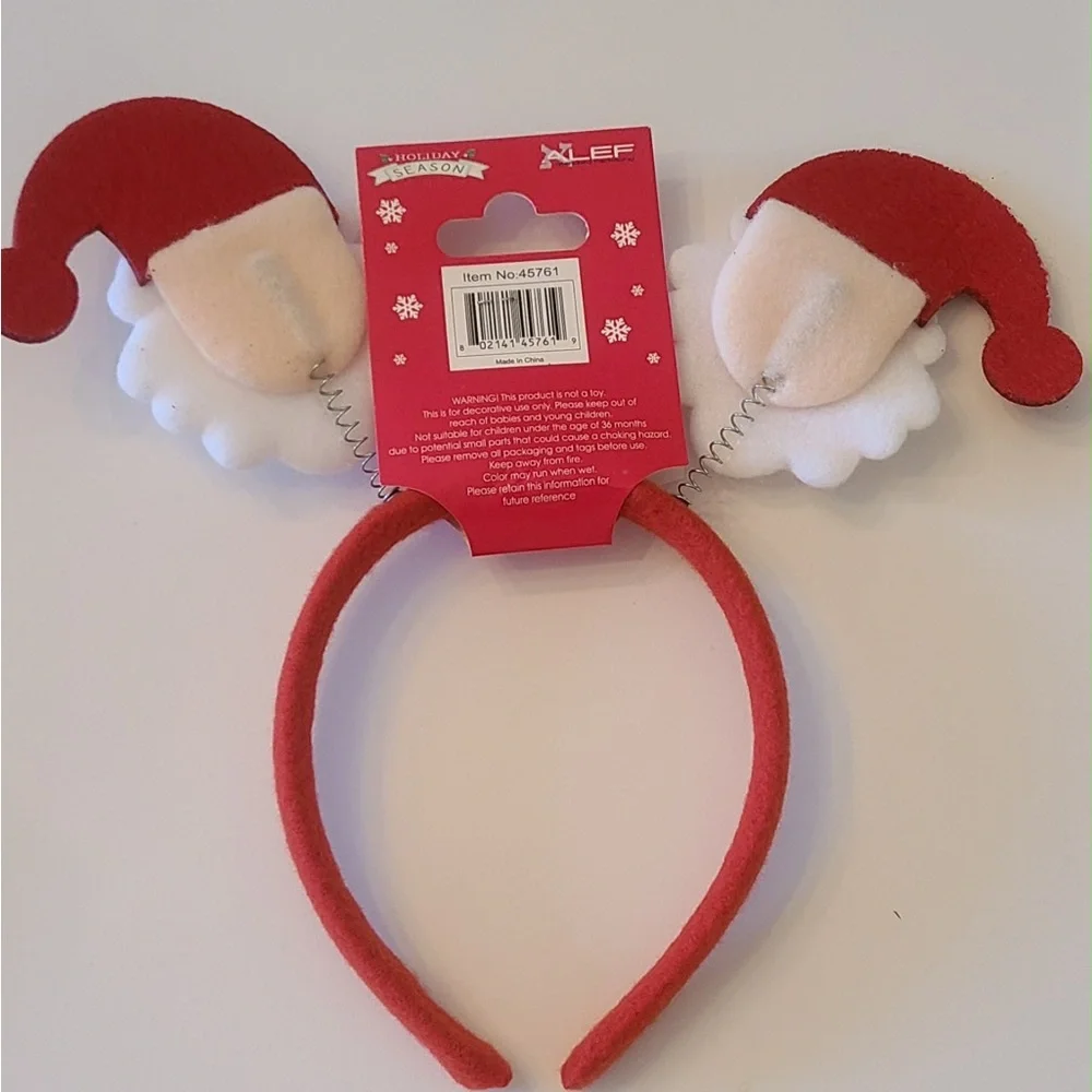 Festive Red Santa Headband for Women & Girls set of 3